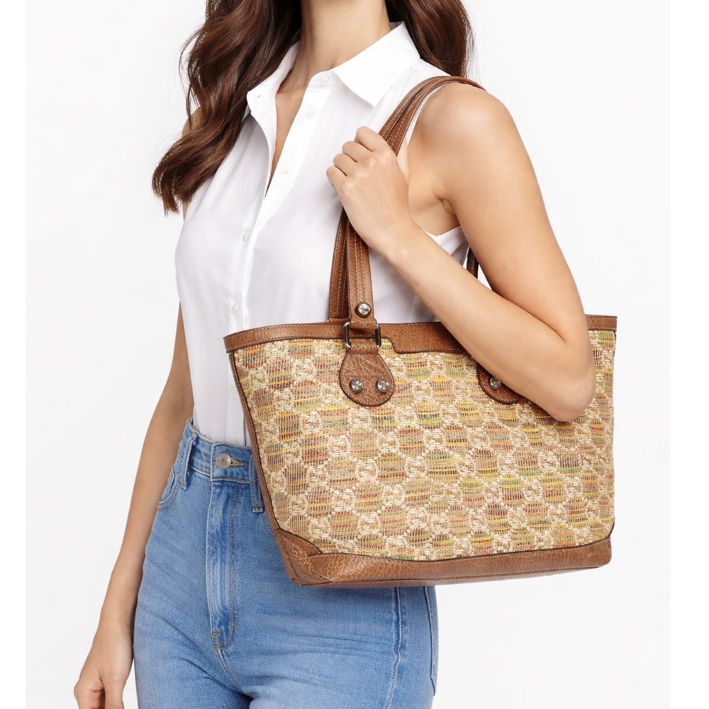 GUCCI Brown Libeccio Sunset Tote Bag
